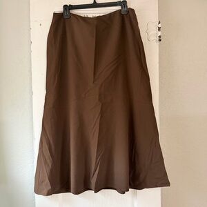 Jones New York Chocolate A-Line Skirt